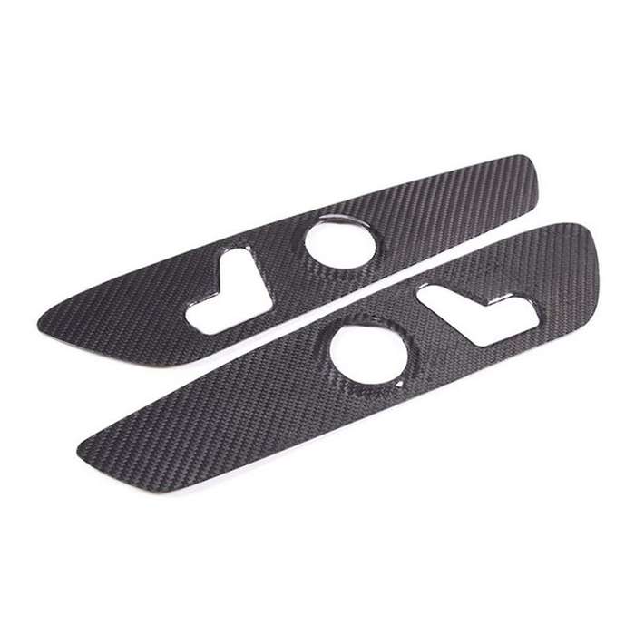 for Grecale 2022 2023 Dry Carbon Fiber Car Front Seat Adjustment Switch Button Panel Cover Trim Acce