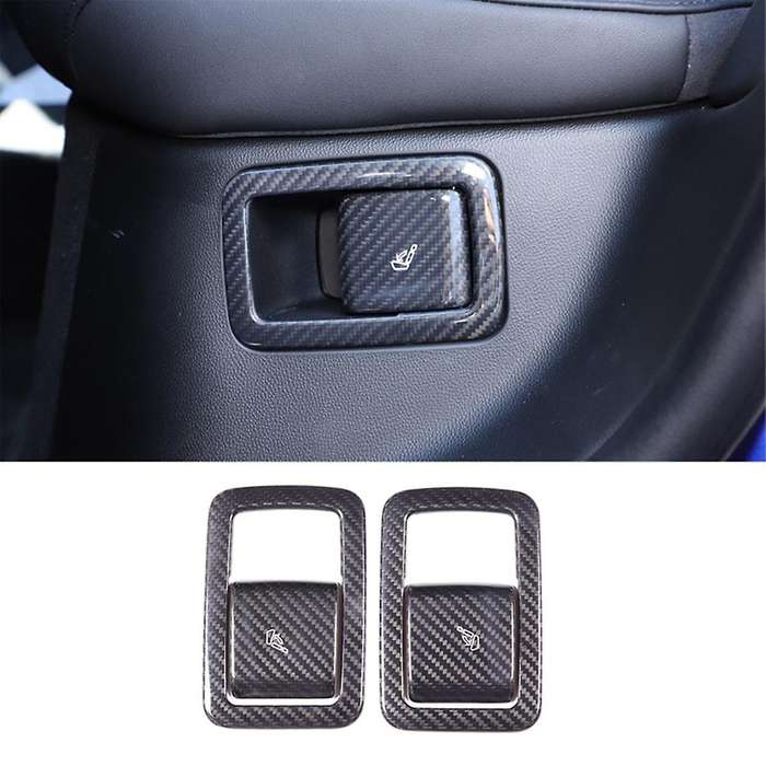 for Grecale 2022 2023 Dry Carbon Fiber Car Rear Seat Adjustment Switch Frame Cover Trim Decorative
