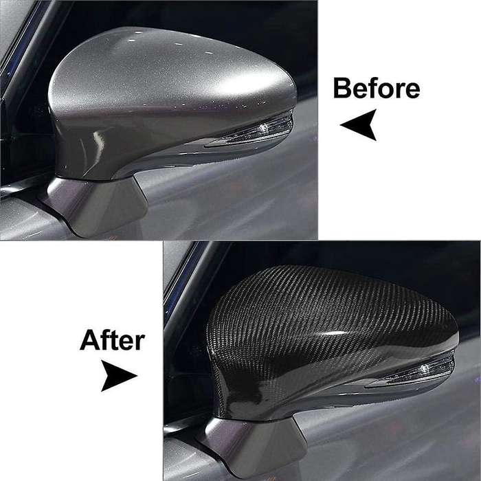for GS ES RC GSF CT 2013-2017 Carbon Fiber Side Rear View Mirror Cover Trim Side Wing Mirror Caps