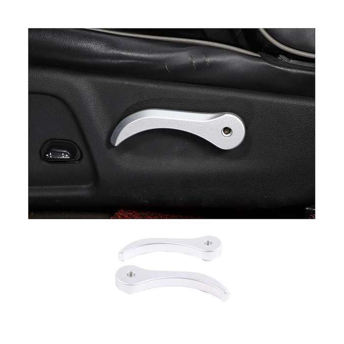 for H3 2005-2009 Aluminum Alloy Car Front Seat Back Adjustment Cover Decorative Accessories
