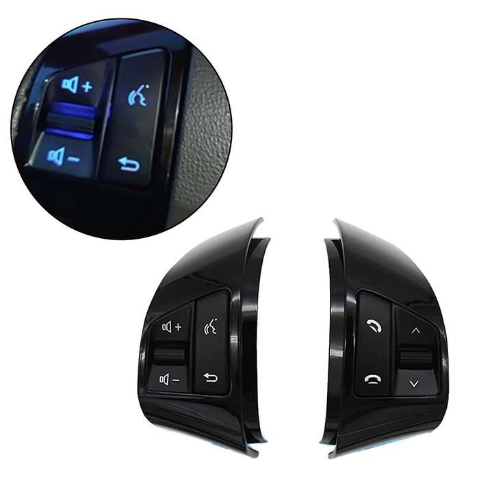 for HD 2008-2016 Multifunction Steering Wheel Control Button Switch Audio Control Black 8 Keys
