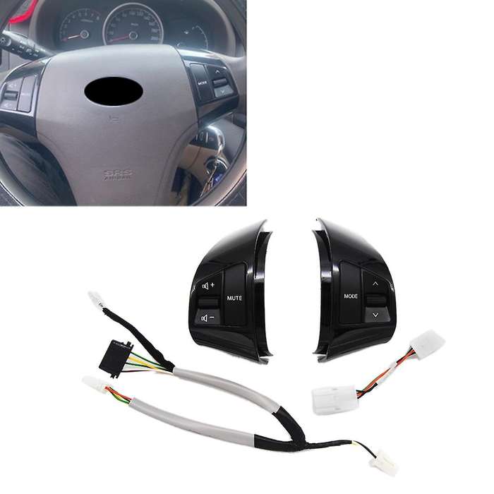 for HD 2008-2016 Multifunction Steering Wheel Control Button Switch Audio Control Black 8 Keys