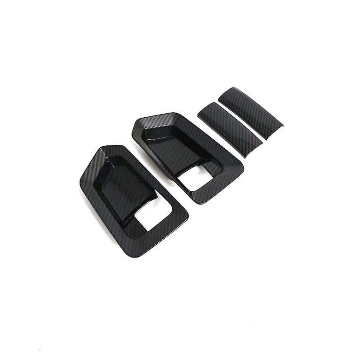 for Hiace H300 2019 2020 Carbon Fiber Style Inner Door Handle Cover Catch Bowl Trim Insert Bezel