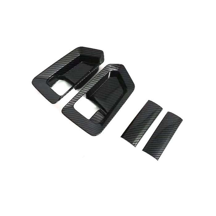 for Hiace H300 2019 2020 Carbon Fiber Style Inner Door Handle Cover Catch Bowl Trim Insert Bezel