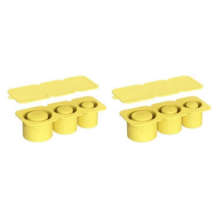 for Ice Tray Large Capacity Ice Tray Ice Making Mold Silicone Ice Tray Suitable for 30oz/40oz Yello