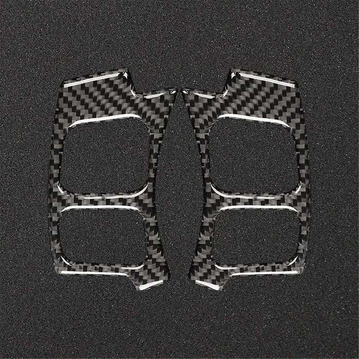 for Is250 Is200t Is300 Is350 2013-2019 Carbon Fiber Car Steering Wheel Button Panel Cover Decal Tri