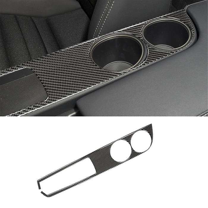 for IS250 IS200T IS300 IS350 2013-2019 Carbon Fiber Center Console Cup Holder Panel Cover Decal Trim