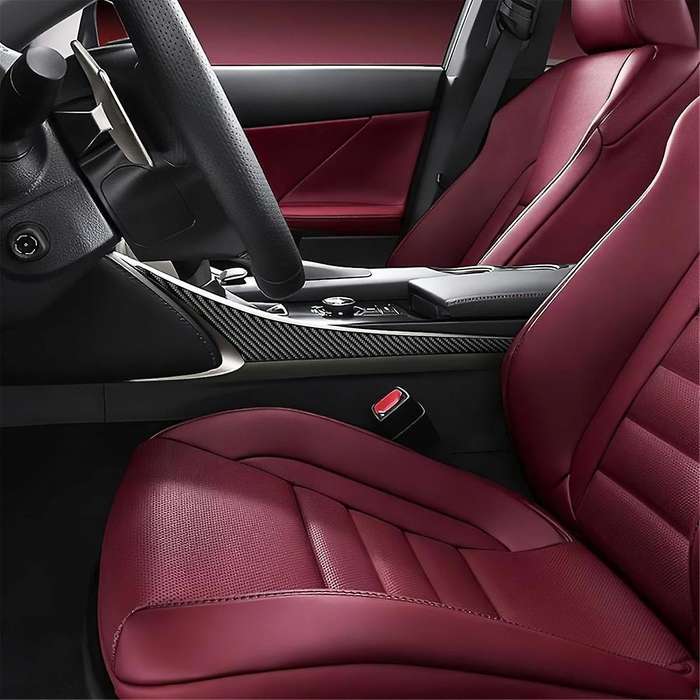 for Is250 Is200t Is300 Is350 2013-2019 Carbon Fiber Center Console Side Gear Shift Frame Cover Trim