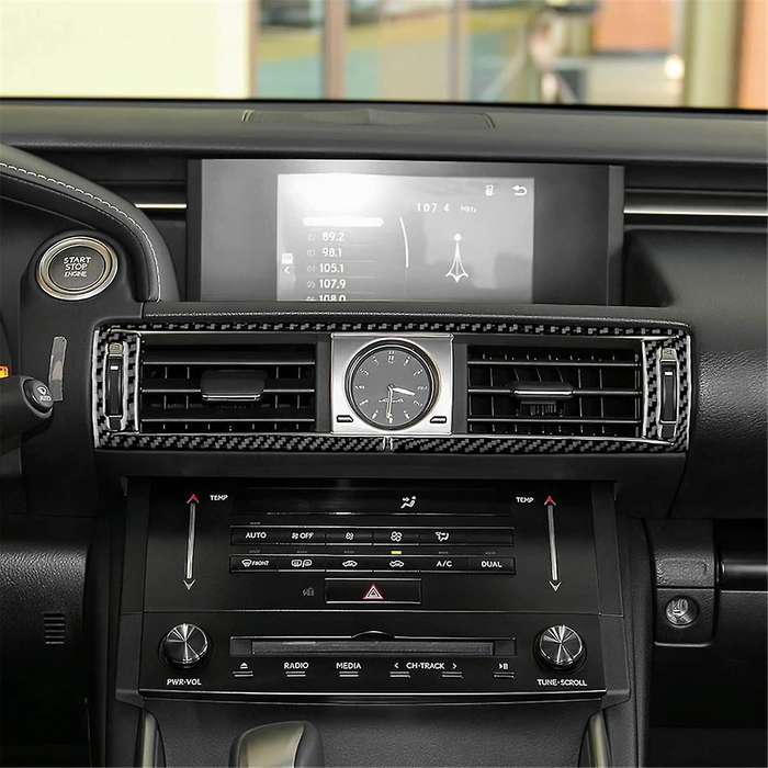 for Is250 Is200t Is300 Is350 2013-2019 Carbon Fiber Center Console Frame Cover Decal Trim Accessori