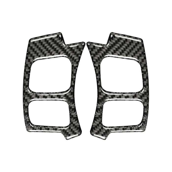 for IS250 IS200T IS300 IS350 2013-2019 Carbon Fiber Car Steering Wheel Button Panel Cover Decal Trim