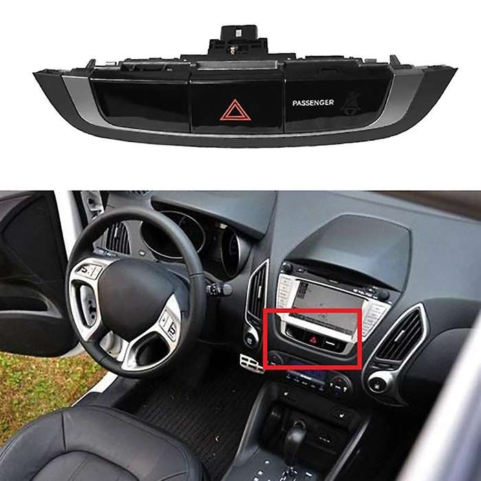 for IX35 2012-2014 Dangerous Alarm Warning Light Double Flash Switch Danger Emergency Flashing Butto