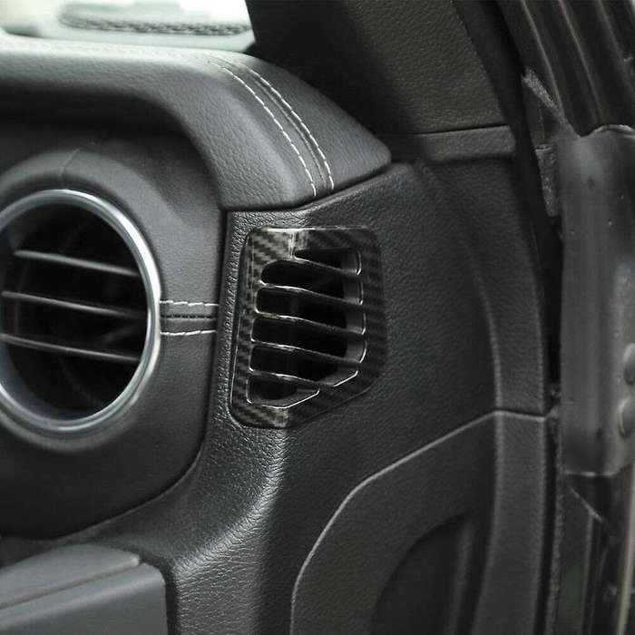 for JL JT 2018-2021 Car Interior Dashboard AC Air Outlet Vent Cover Trim Decor Accessories Carbon Fi