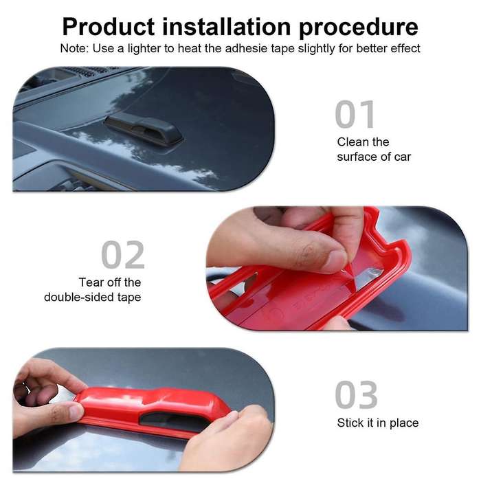 for JL JT 2018-2024 Hood Vents & Engine Hood Hinge & Side AC Vent Outlet Trim,C