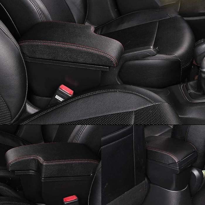 for Juke ESQ 2011-2019 Central Armrest Consoles Storage Box Handrails Double Layer Storage W/ 3 USB