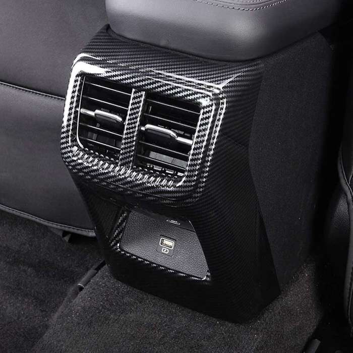 for K5 2020 2021 2022 Car Rear Armrest Air Condition Outlet Vent Cover Trim Decor Frame Accessories,
