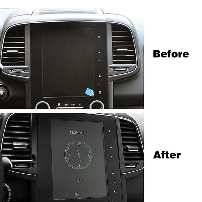 for Koleos 17-20 Center Console Air Conditioning AC Outlet Vent Frame Cover Trim Stainless Steel for