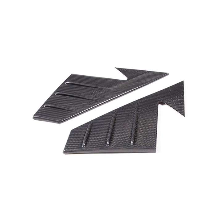 for Land 90 110 2020-2023 Dry Carbon Fiber Car A Pillar Triangle Cover Decoration Frame Trim Access