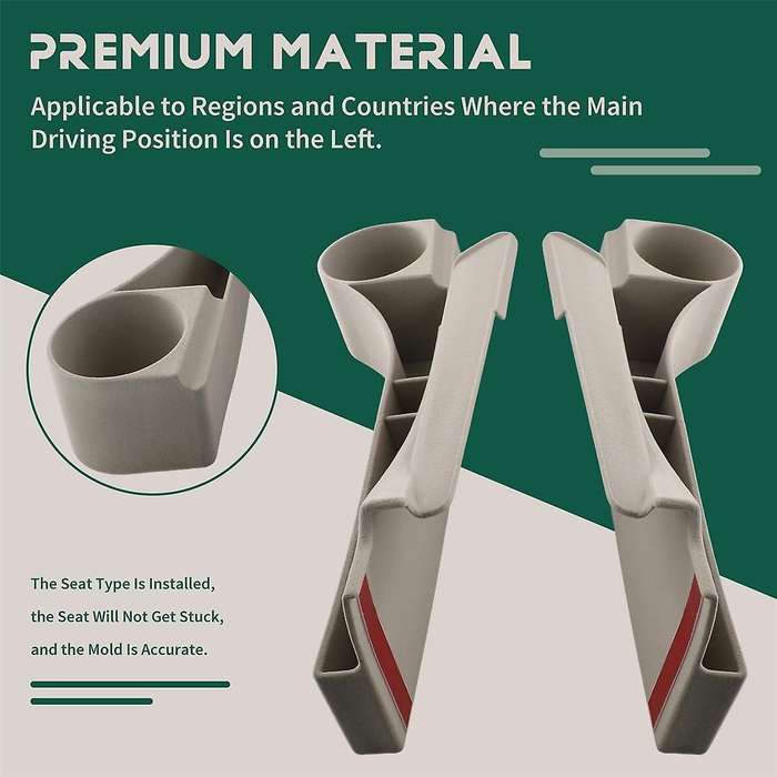for Land Cruiser 300 LC300 2021-2024 Beige Upgraded Water Cup Storage Box Interior Seat Modification