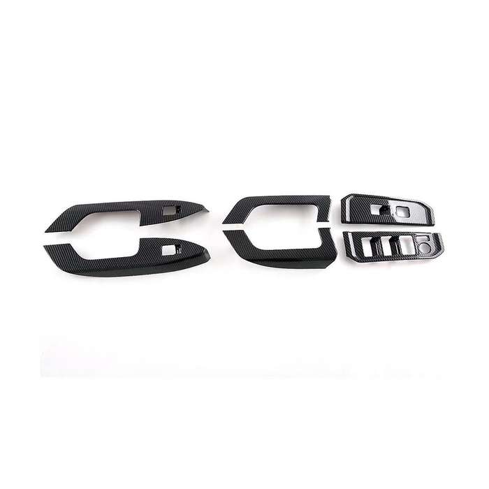 for Land Cruiser Lc300 2022 2023 Door Armrest Window Lift Cover Trim Decoration - Abs Carbon Fiber