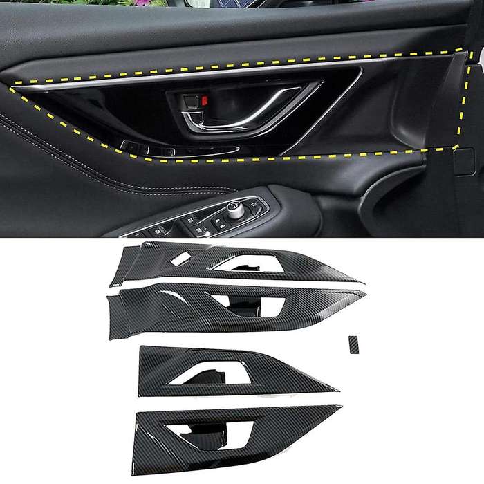 for Legacy 2020 2021 Car Side Door Handles Bowl Cover Trim Decor Frame Sticker Accessories Carbon Fi