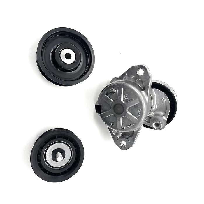 for M272 M273 Engine Drive Belt Tensioner Assembly & 2 Idler Wheels A2722000270 A2722021019 A272202