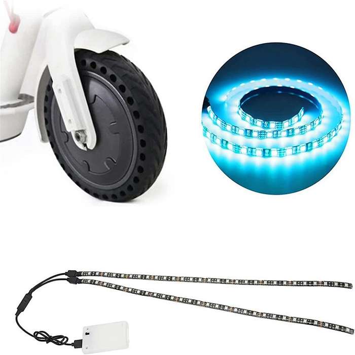 for M365 Electric Scooter Scooter Light Bar Colorful LED Light Bar Chassis Decorative Light