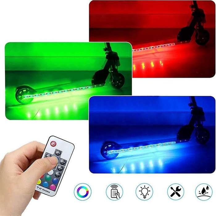for M365 Electric Scooter Scooter Light Bar Colorful LED Light Bar Chassis Decorative Light