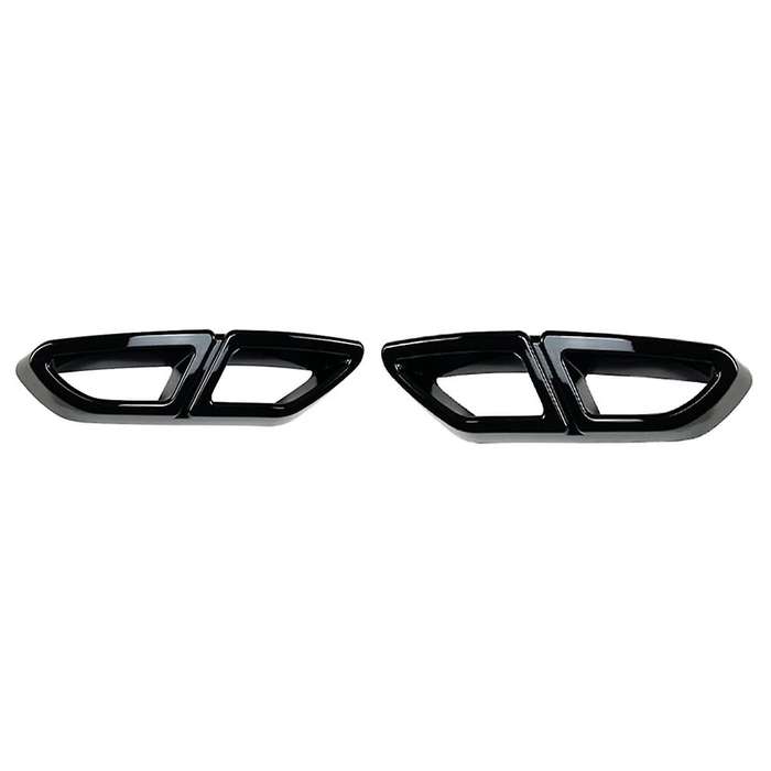 for Magotan B8 2016-2019 Rear Lip Bumper Spoiler Car Tail Throat Frame Exhaust Pipe Trim Glossy Blac