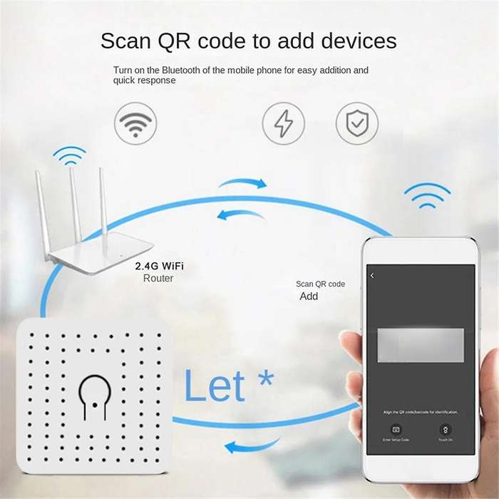 for Matter 16A Smart WiFi Switch One Open Dual Control Control Switches Mini Smart Breaker Voice Con
