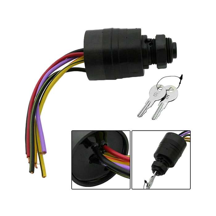 for Mercury Outboard Ignition Key Switch 6 Wire Replaces 17009A2 Outboard MP41070-2