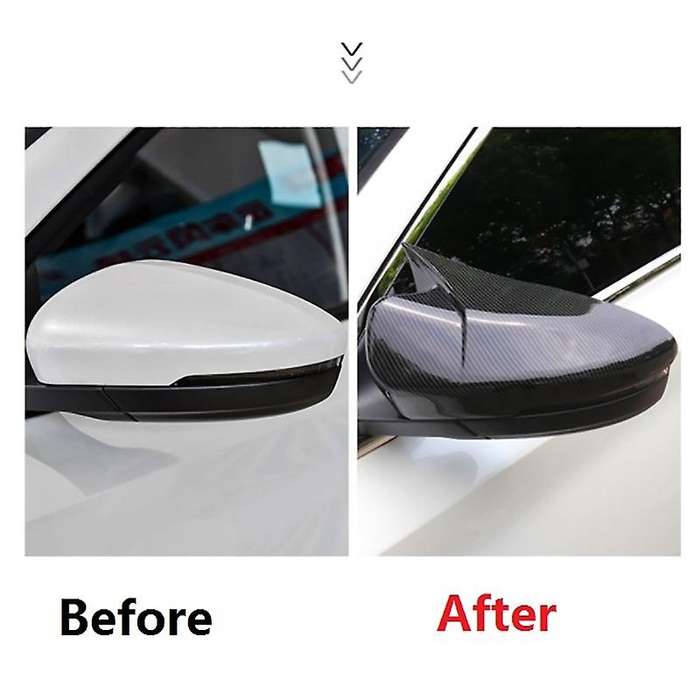 for MG 6 MG6 2017-2019 Carbon Fibre Car Horn Rearview Mirror Cover Side Mirror Cover Trim Decorative