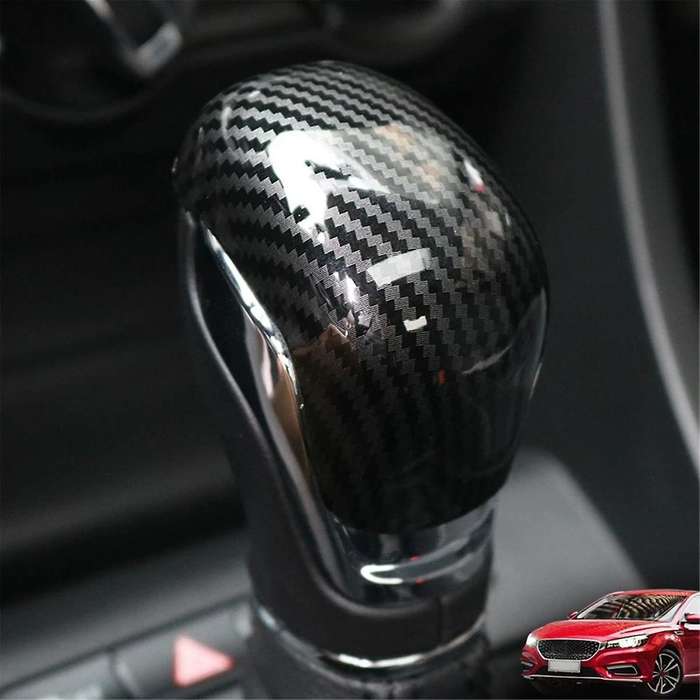 for MG ZS 2017 2018 2019 2020 EV MG6 Carbon Fiber ABS Car Gear Shift Knob Head Cover Trim Car Inter