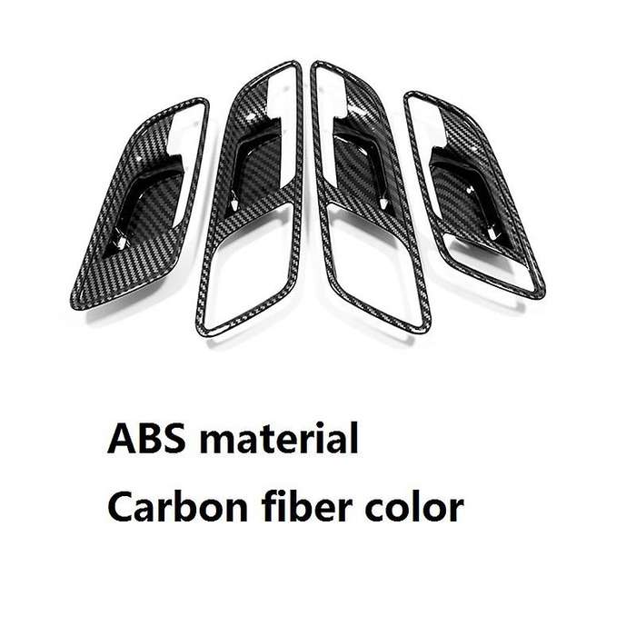 for MG 6 MG6 2020 2021 ABS Carbon Fiber Car Inner Door Handle Bowl Protector Frame Cover Trim Car Ac