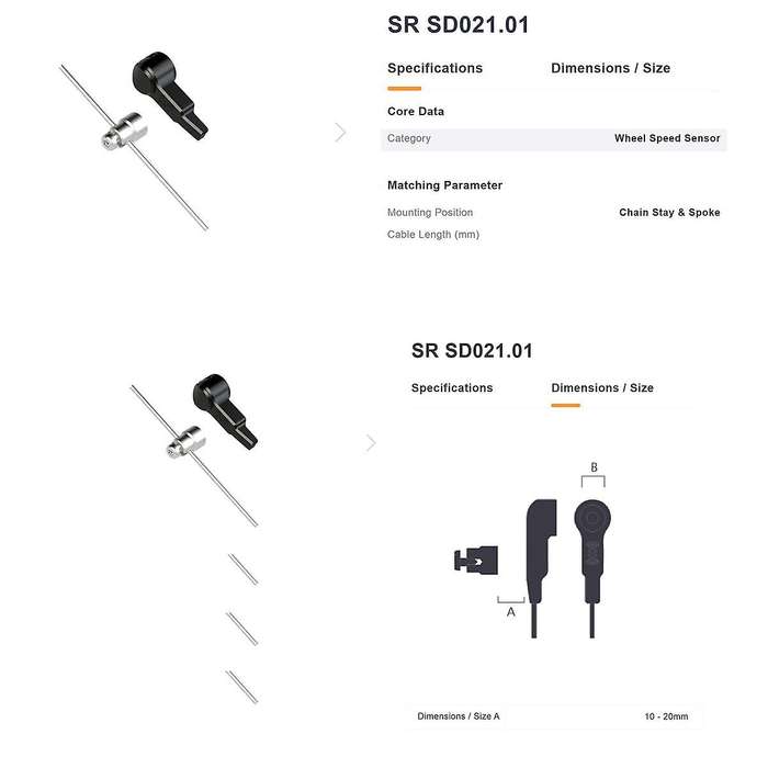 for Mid Motor M510 M600 M820 Sd021.01 Speed Sensor Speedometer Electric Bicycle Speed Sensor