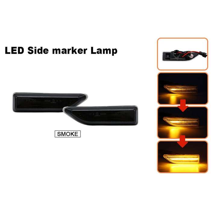 for Mini Countryman F60 2017 2018 2019 2020 Dynamic Sequential LED Side Marker Light Flowing Turn Si