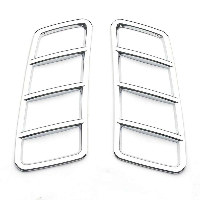 for ML GLS W163 W164 Chrome ABS Hood Engine Air Outlet Frame Cover Trim Car Accessories
