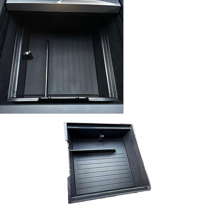 for Model 3 2024 Car Center Console Organizer Storage Box Tray Accessories - with Smooth Slide Techn