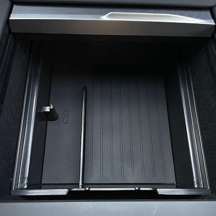 for Model 3 2024 Car Center Console Organizer Storage Box Tray Accessories - with Smooth Slide Tech