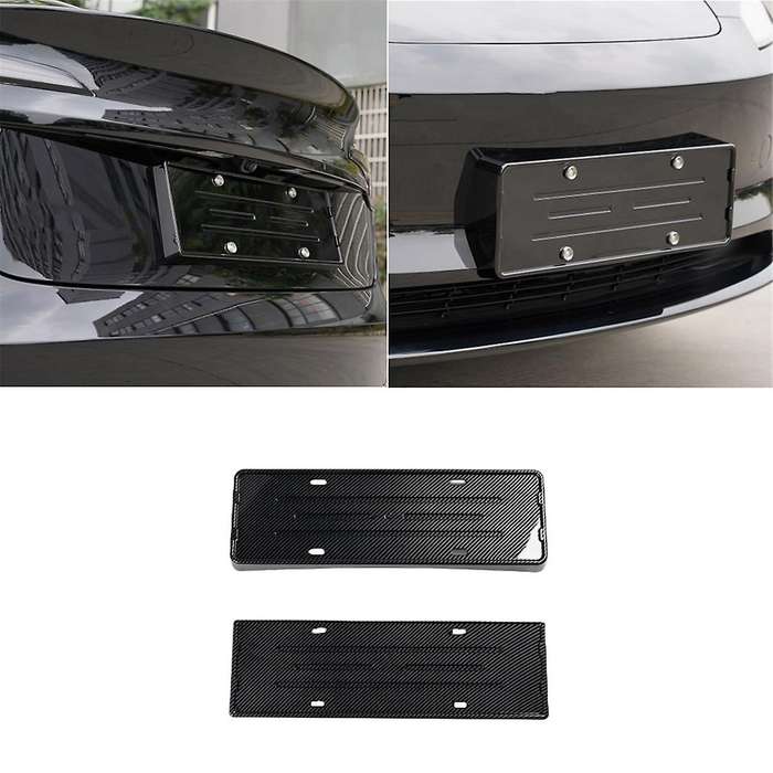 for Model 3 2024 Car License Plate Frame, Front+rear License Plate Holder Accessories,a