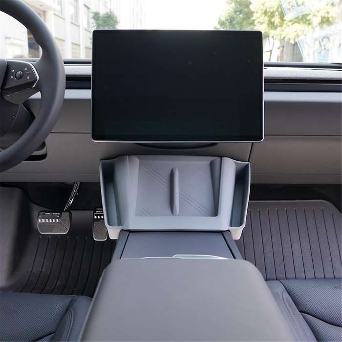 for Model 3 2024 Center Console Wireless Charging Silicone Pad Organizer Interior Accessories