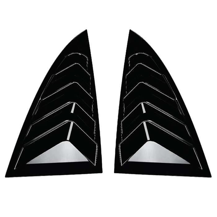 for Model 3 2024+ Rear Side Window Louvers Scoop Shades Cover Blinds Spoiler Gloss Black