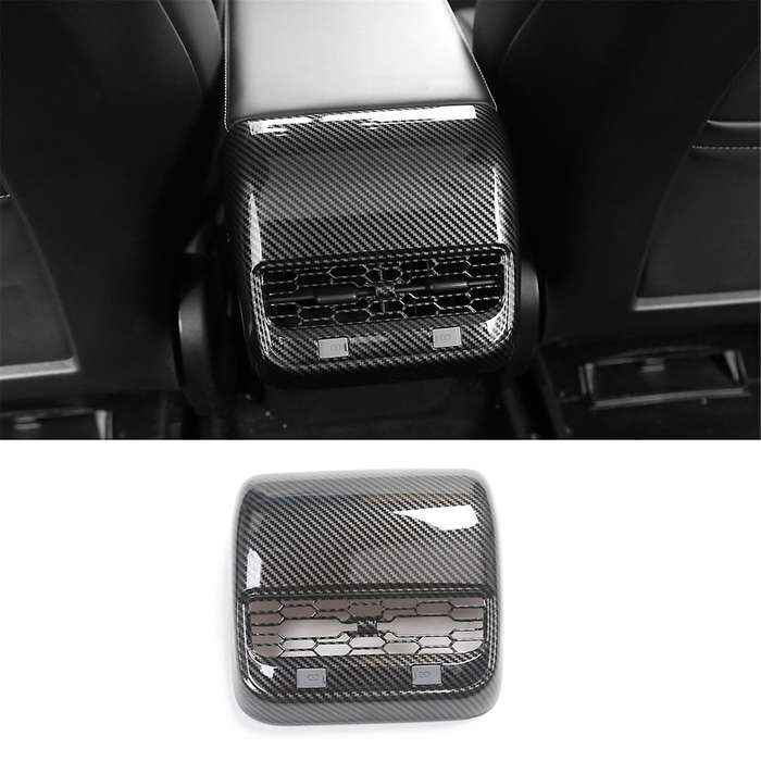 for Model 3 Model Y 2021-2023 Car Rear Air Condition Vent Outlet Cover Trim Interior Accessories ABS