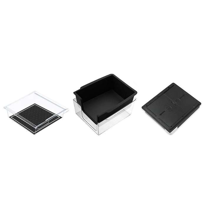 for Model 3 Model Y 2021-2023 Center Console Organizer Tray Hidden Armrest Privacy Storage Box - 3p