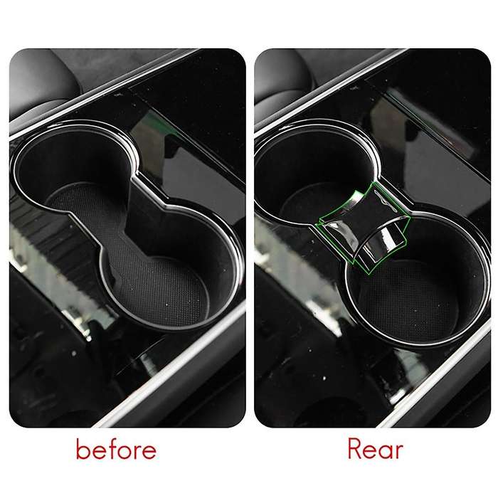 for Model 3 Model Y Interior Accessories Center Console Car Cup Holder Insert (Not Fit for 2021 Mode