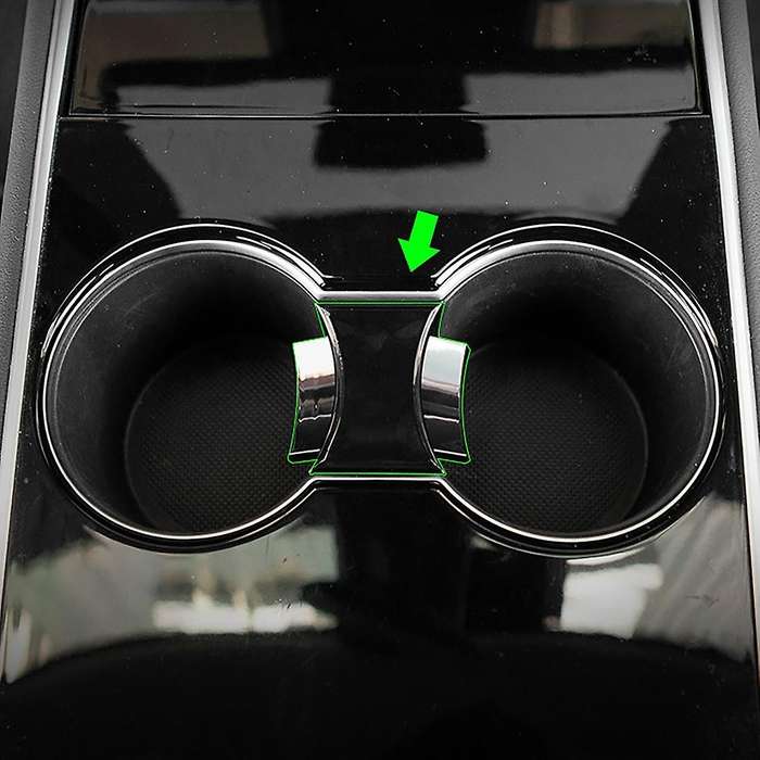 for Model 3 Model Y Interior Accessories Center Console Car Cup Holder Insert (Not Fit for 2021 Mode