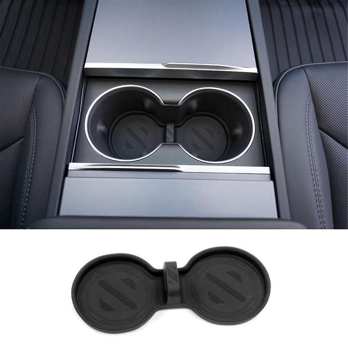 for Model S Model X 2022 2023 Model 3 2024 Center Console Cup Holder Insert Accessories - Black