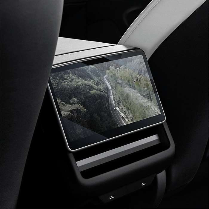 for Model X Model S 2022-2024 Navigation Tempered Film Air Conditioning Control Screen Film, 1pcs-b