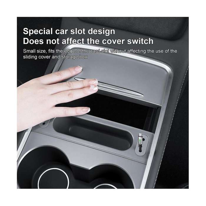 for Model Y 2019-2023 Car Center Console Docking Station Usb Hub Storage Box Organizer Accessories