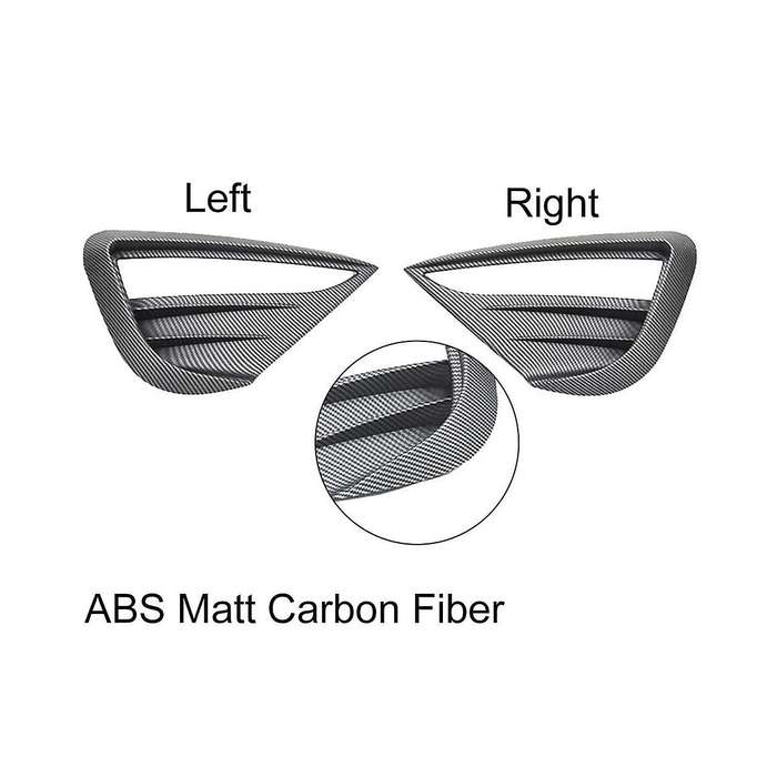 for Model Y 2021 2022 2023 Car Fog Lamp Spoiler Blade Trim Protective Cover Decoration Sticker Acces