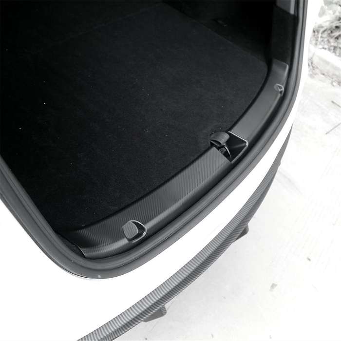 for Model Y 2021 2022 2023 Trunk Guard, Car Rear Bumper Guard, Rear Trunk Sill Guard Cover, Trunk Ed